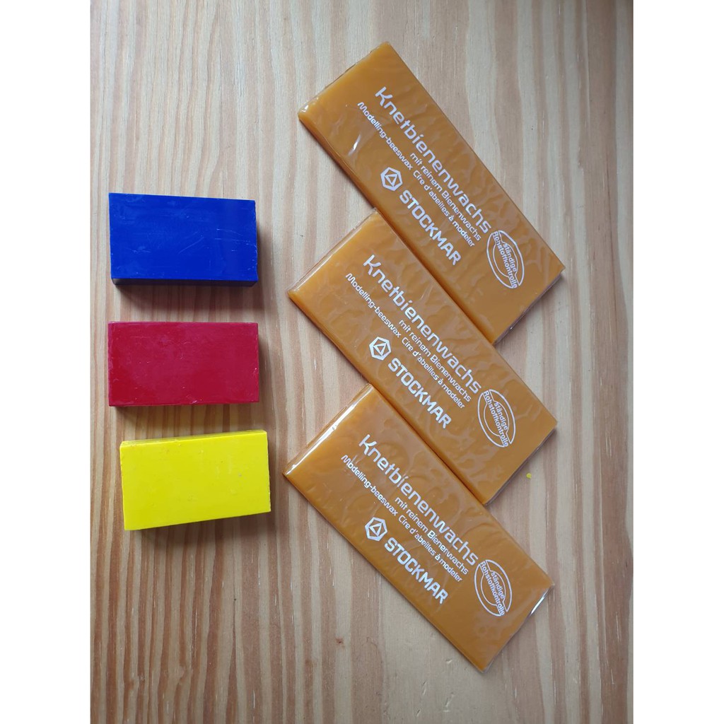 สีเทียนขี้ผึ้งแบบก้อนสี่เหลี่ยม  Stockmar Wax Blocks 3 Colours (Nursery)-สีเทียนก้อน แบรนด์ สต็อกมาร์ ขนาด 3 สี